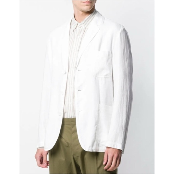 Aspesi Other - ASPESI Samurai Blazer - White Linen Lightweight Ice Blazer Jacket sz S